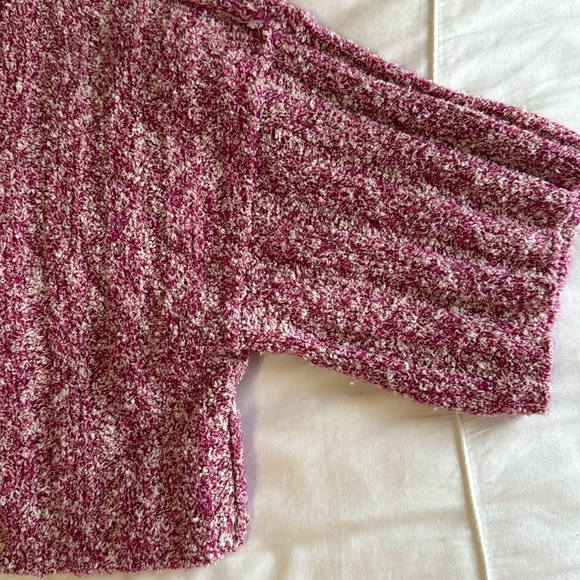 MOVING SALE 🚨Free People Good Day Cropped Pullover Sweater Slouchy Pink  SMALL - Picture 4 of 6